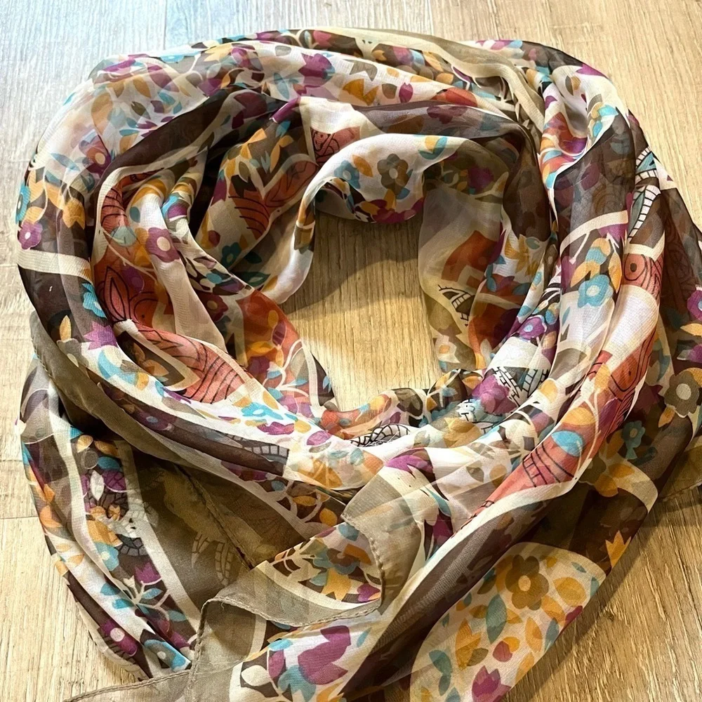 Kenzo Silk Scarf Oblong